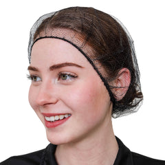SAFEKO red de panales nylon negro 21 pulgadas, ajuste cómodo para el cabello.