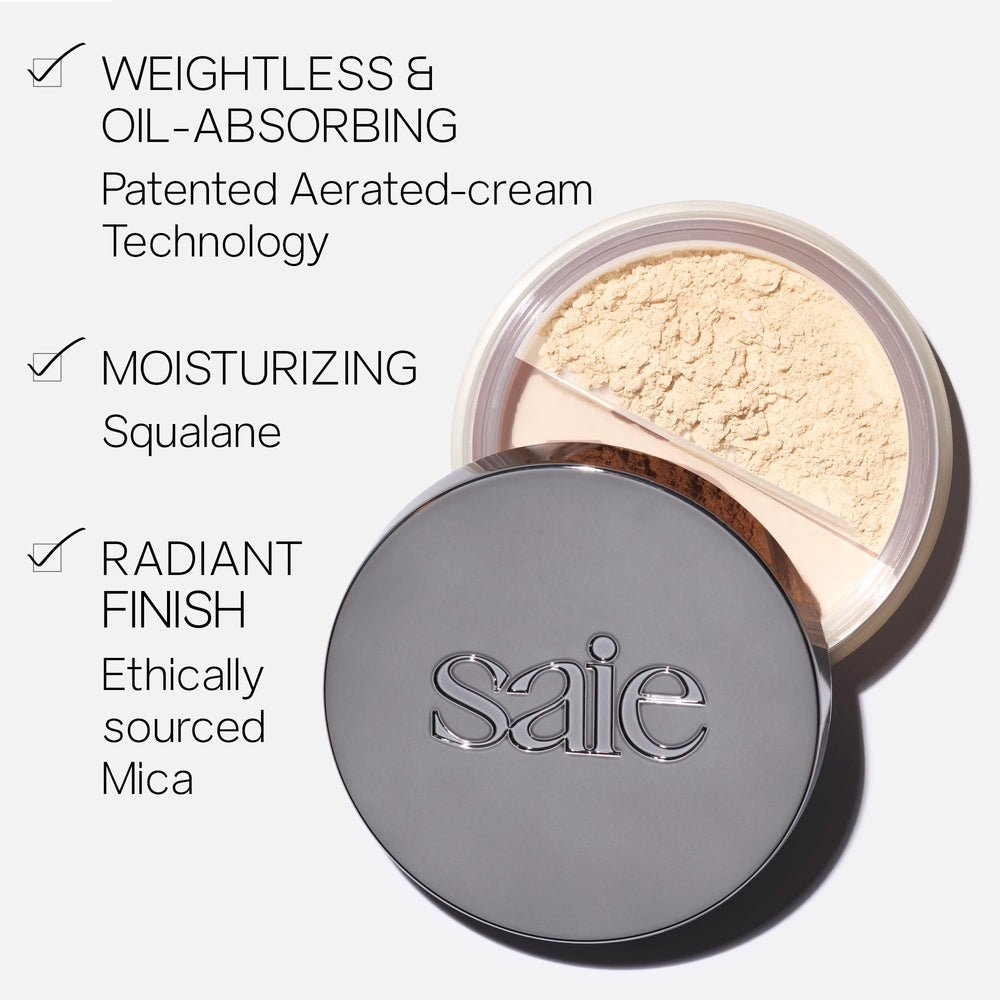 Saie Airset poudre libre translucide finition veloutée qui diffuse la lumière