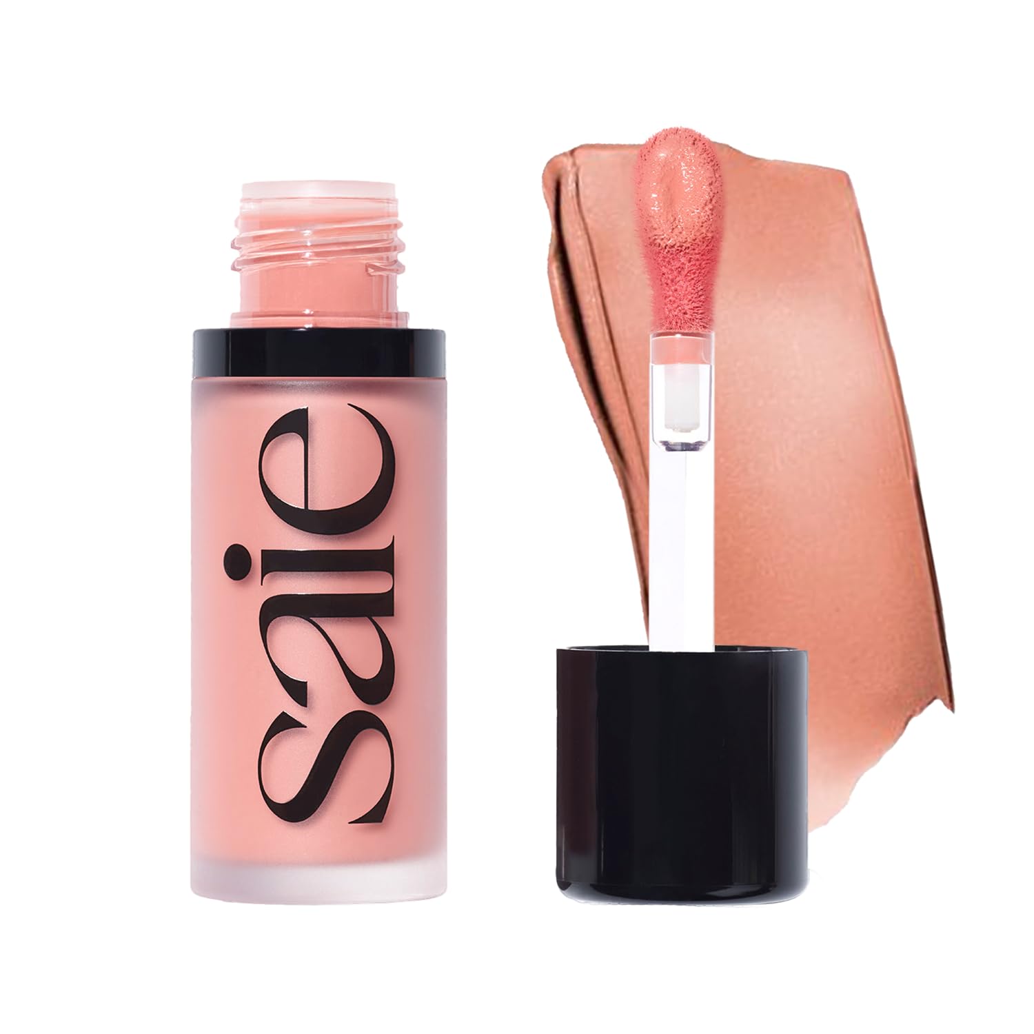 Saie Dew Liquid Blush Rosy, aplicador suave para un rubor natural