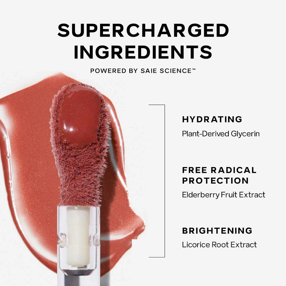 Saie Dew Liquid Blush Trio Spicy teinte terracotta chaude pour accentuer le teint