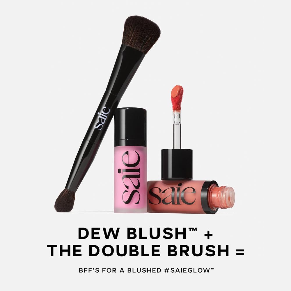 Saie Dew Liquid Blush Trio texture hydratante qui fond sur la peau