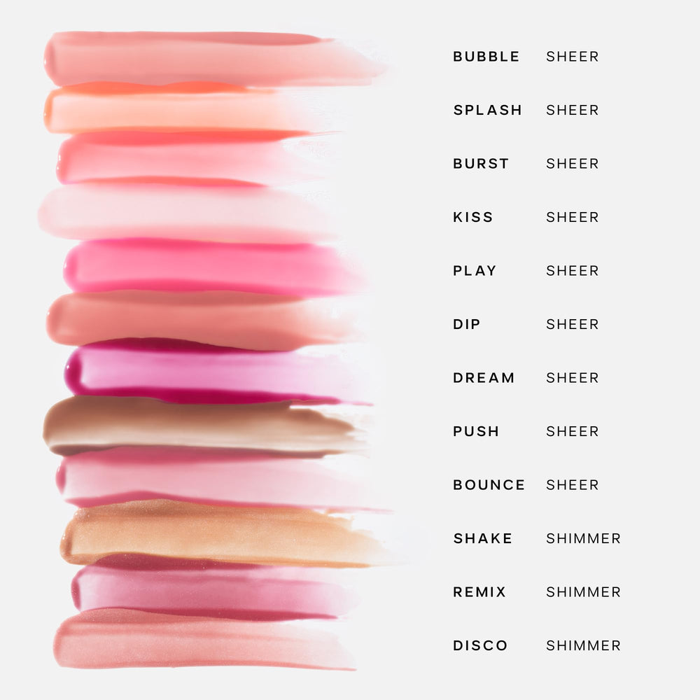 Glossybounce manteca de karité y jojoba cuidan y humectan los labios.
