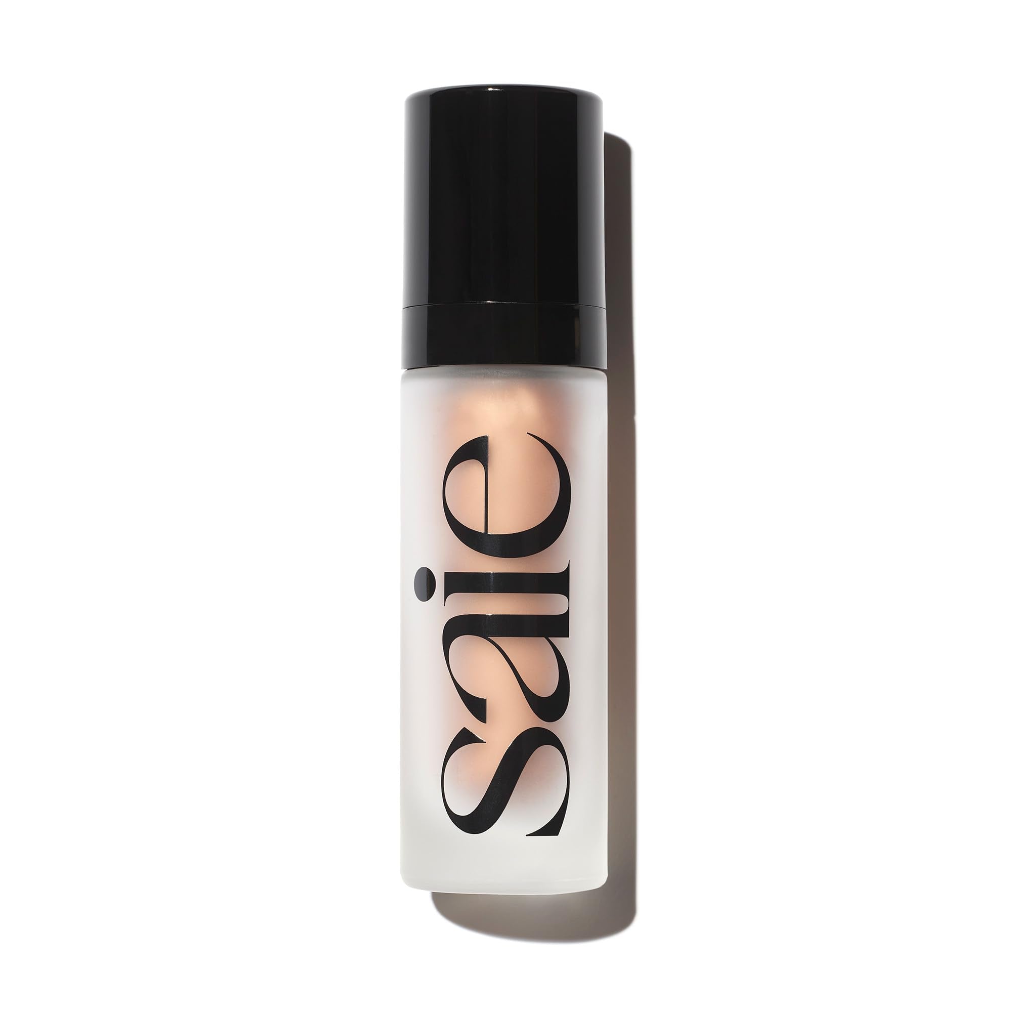 Saie Glowy Super Gel: aplicación iluminadora en rostro para brillo sutil.