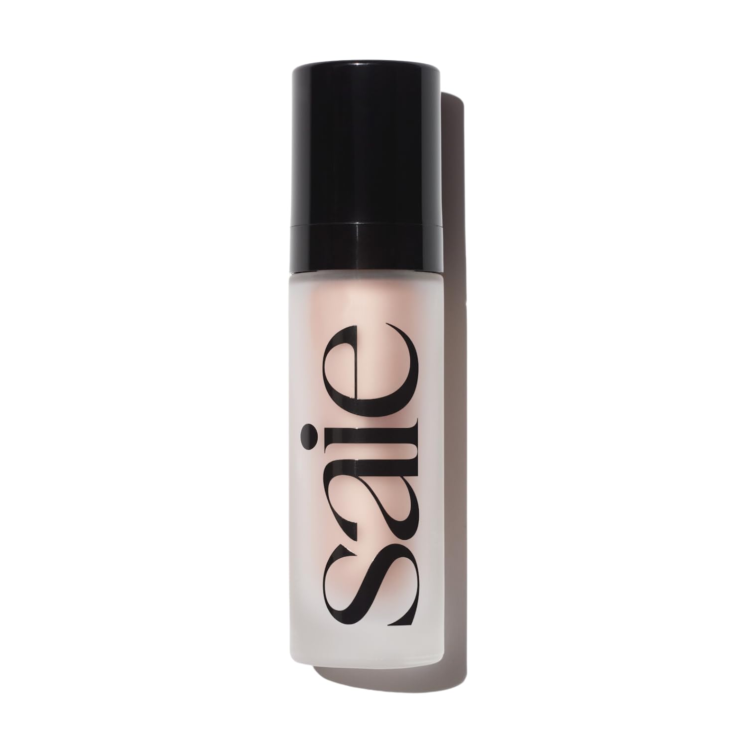 Saie Glowy Super Gel en botella ofrece brillo roseglow para la piel.
