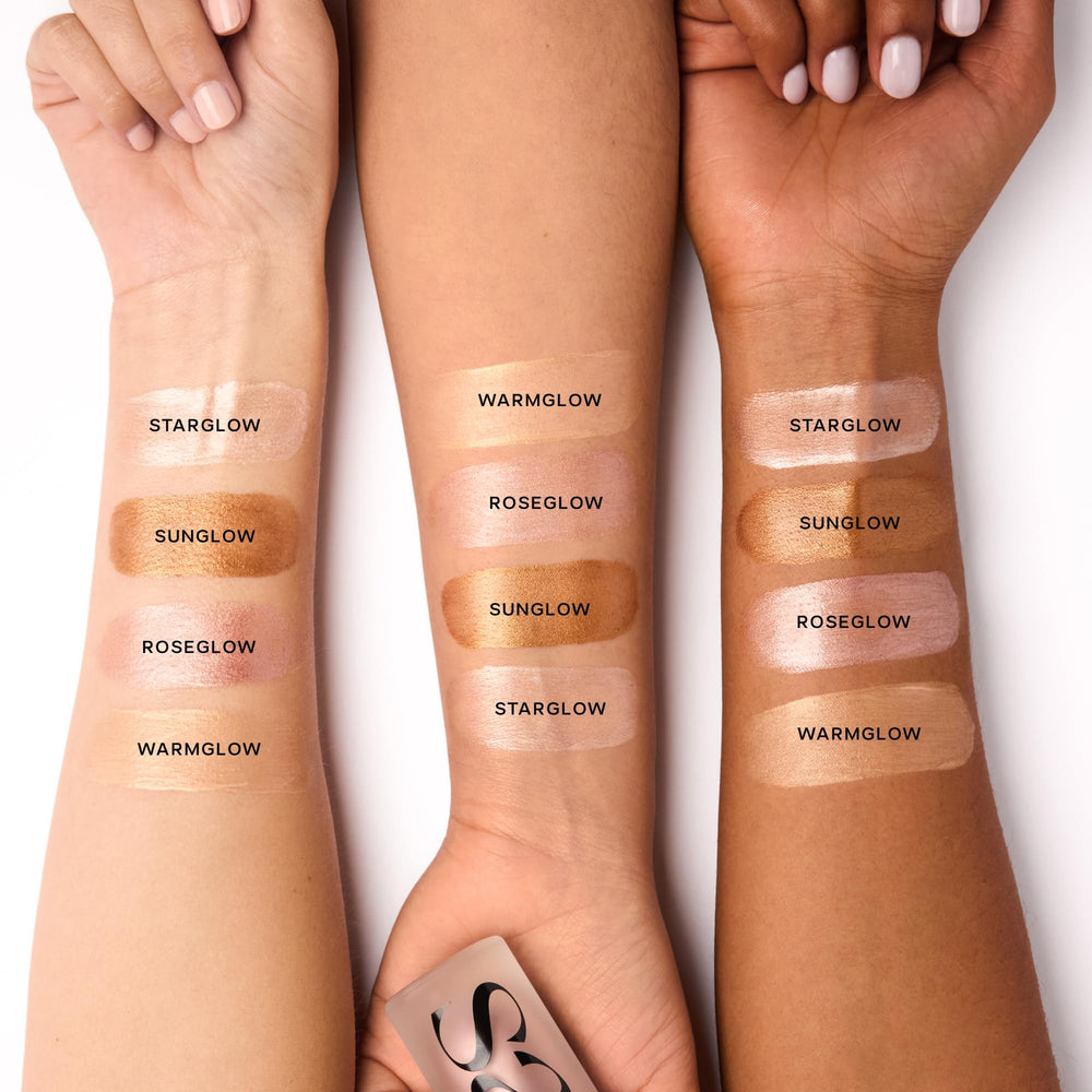 Saie Glowy Super Gel: brillo en hombros para look luminoso.