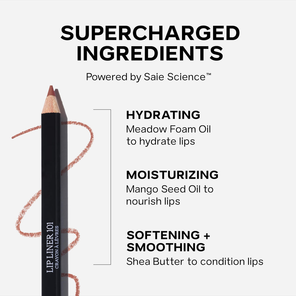 Cuidado suave Saie 101 gracias a manteca de karité y jojoba.