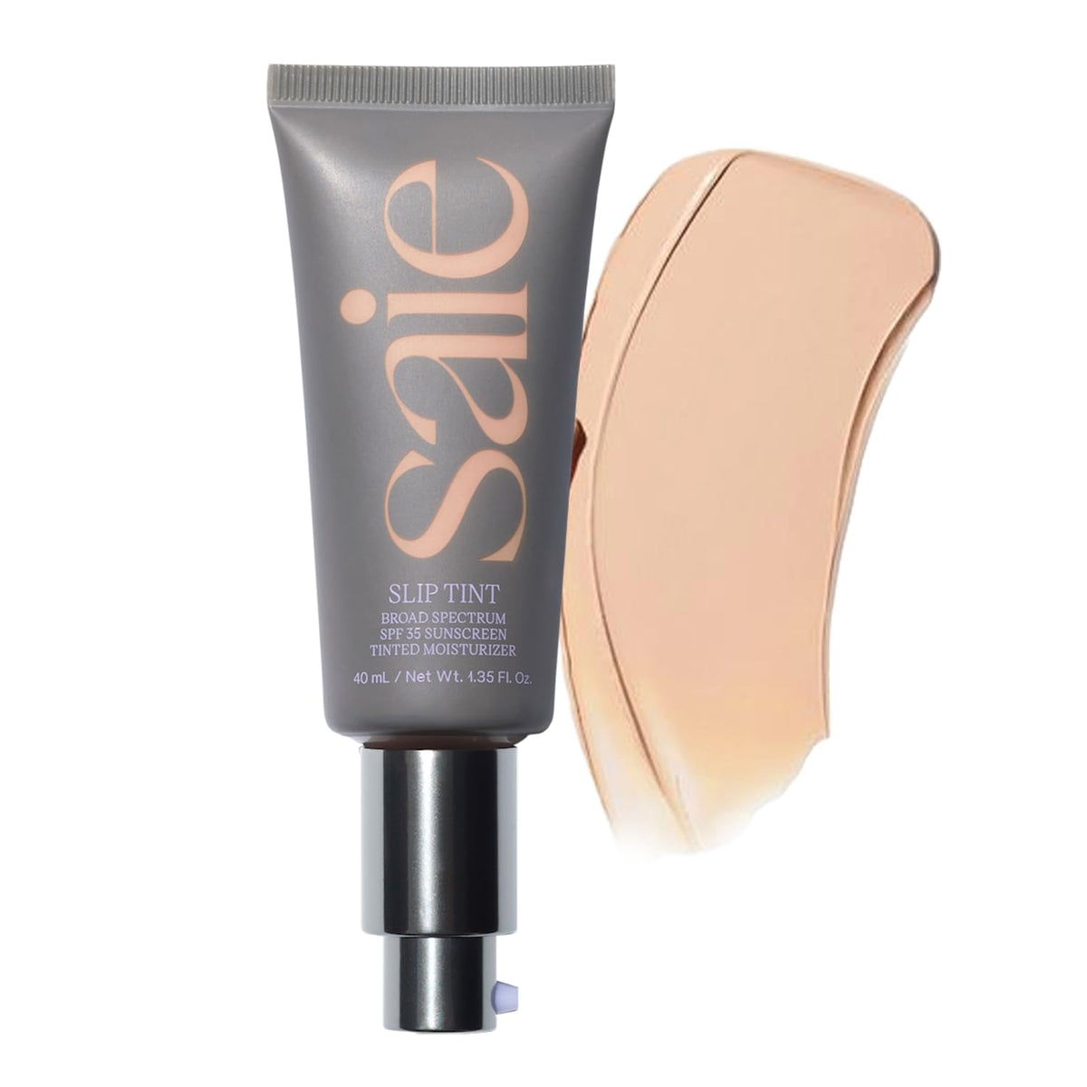 Saie Slip Tint botella lista para aplicación suave en el rostro