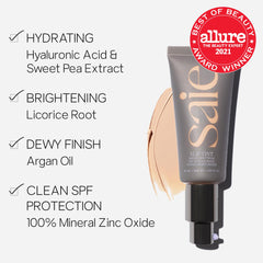 Saie Slip Tint con protección mineral SPF 35 para uso diario