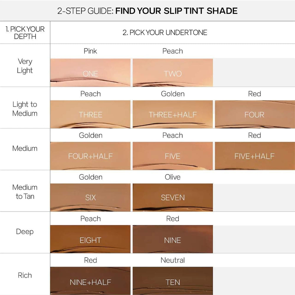 Saie Slip Tint protege la piel con óxido de zinc no nano.