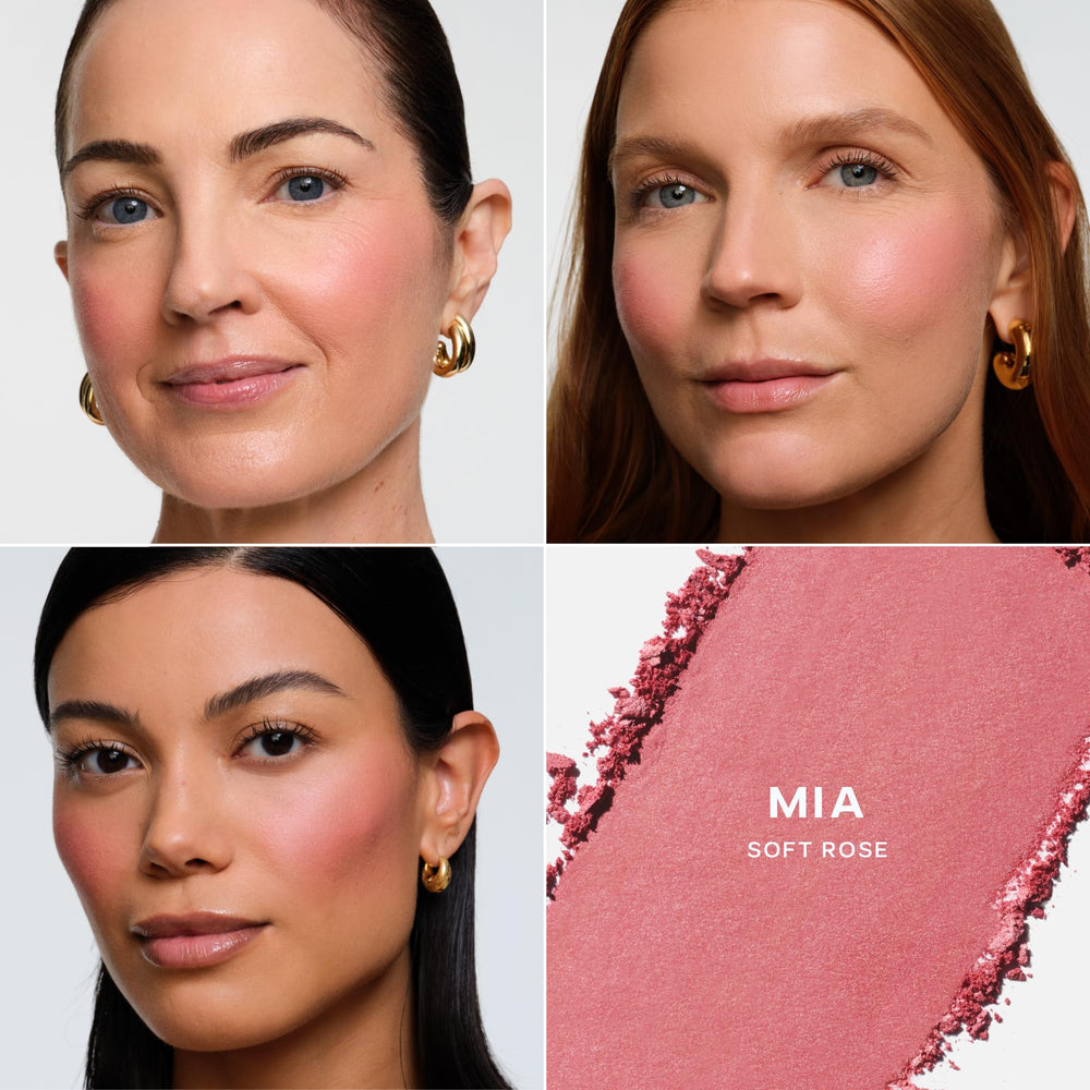 Saie SuperSuede Baked Blush: acabado natural y ligero para el día.