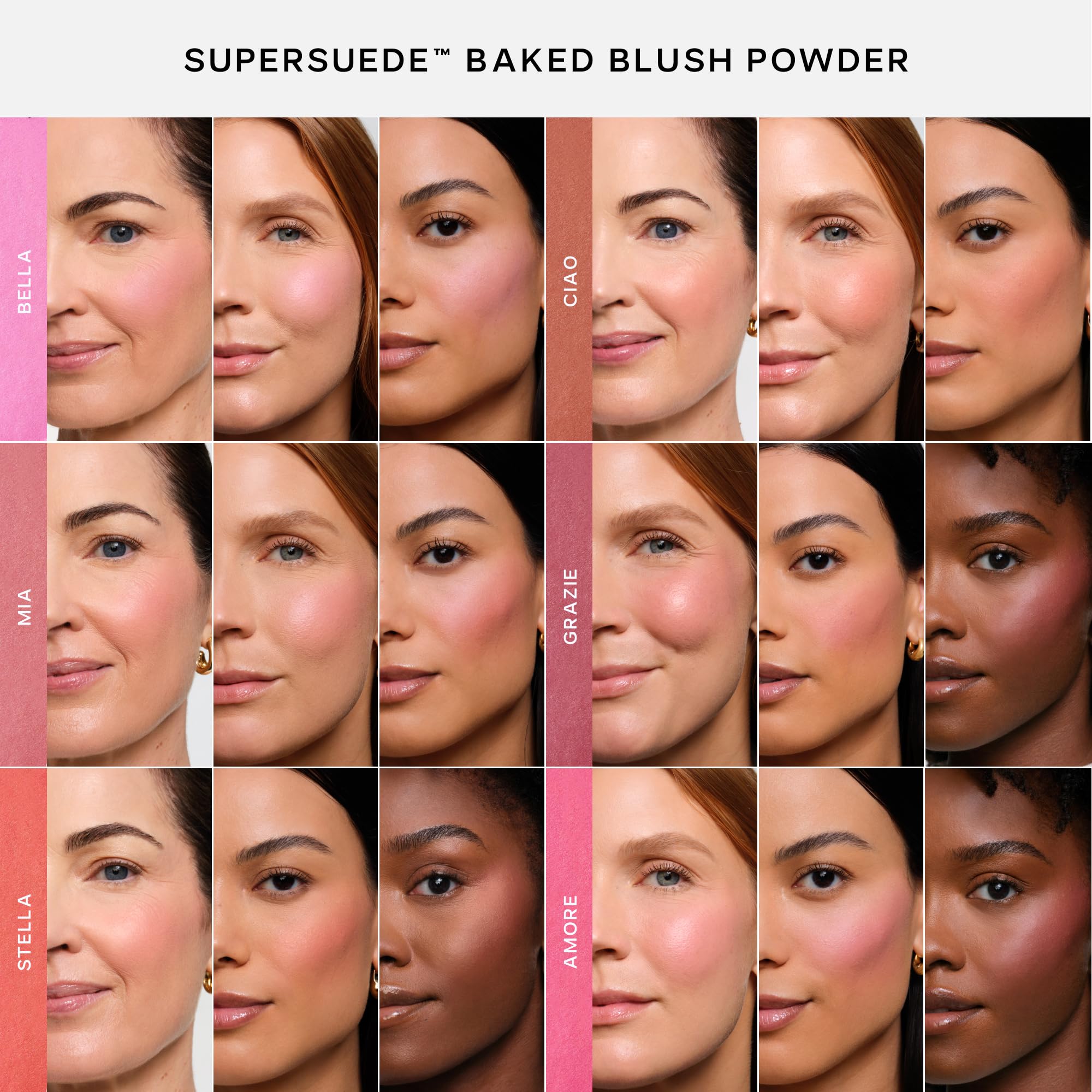 Saie SuperSuede Baked Blush: brocha facilita una aplicación precisa y suave.