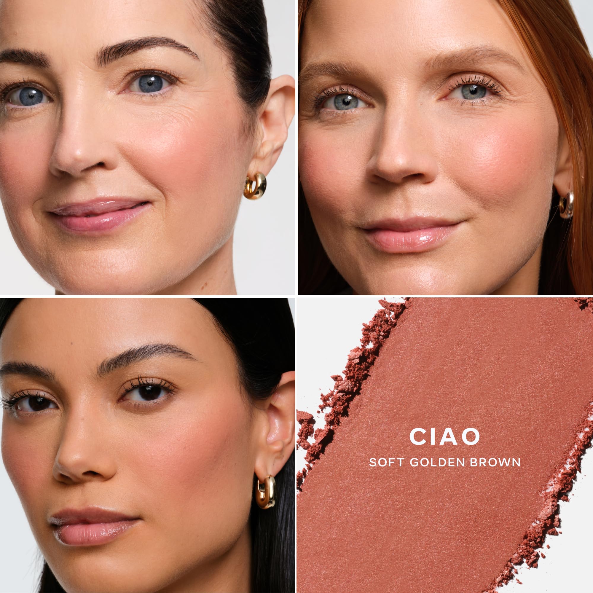Saie SuperSuede Baked Blush pigmento difuso para color ligero y uniforme