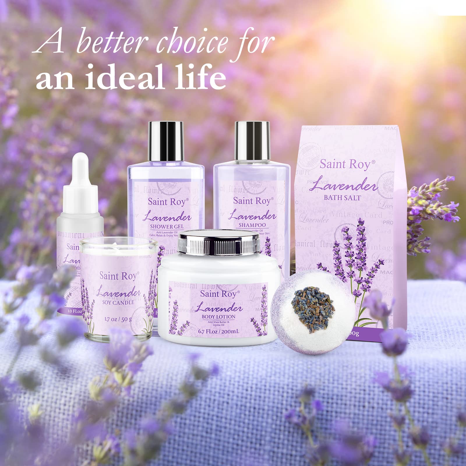 Saint Roy sales de baño lavanda promueven relajación en la rutina