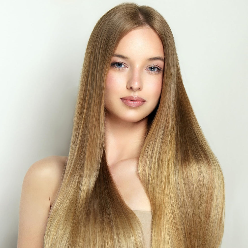 Brillance incandescente qui sublime chaque mouvement des cheveux
