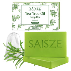 Jabón SAISZE árbol de té, barra para rostro y cuerpo, limpieza profunda