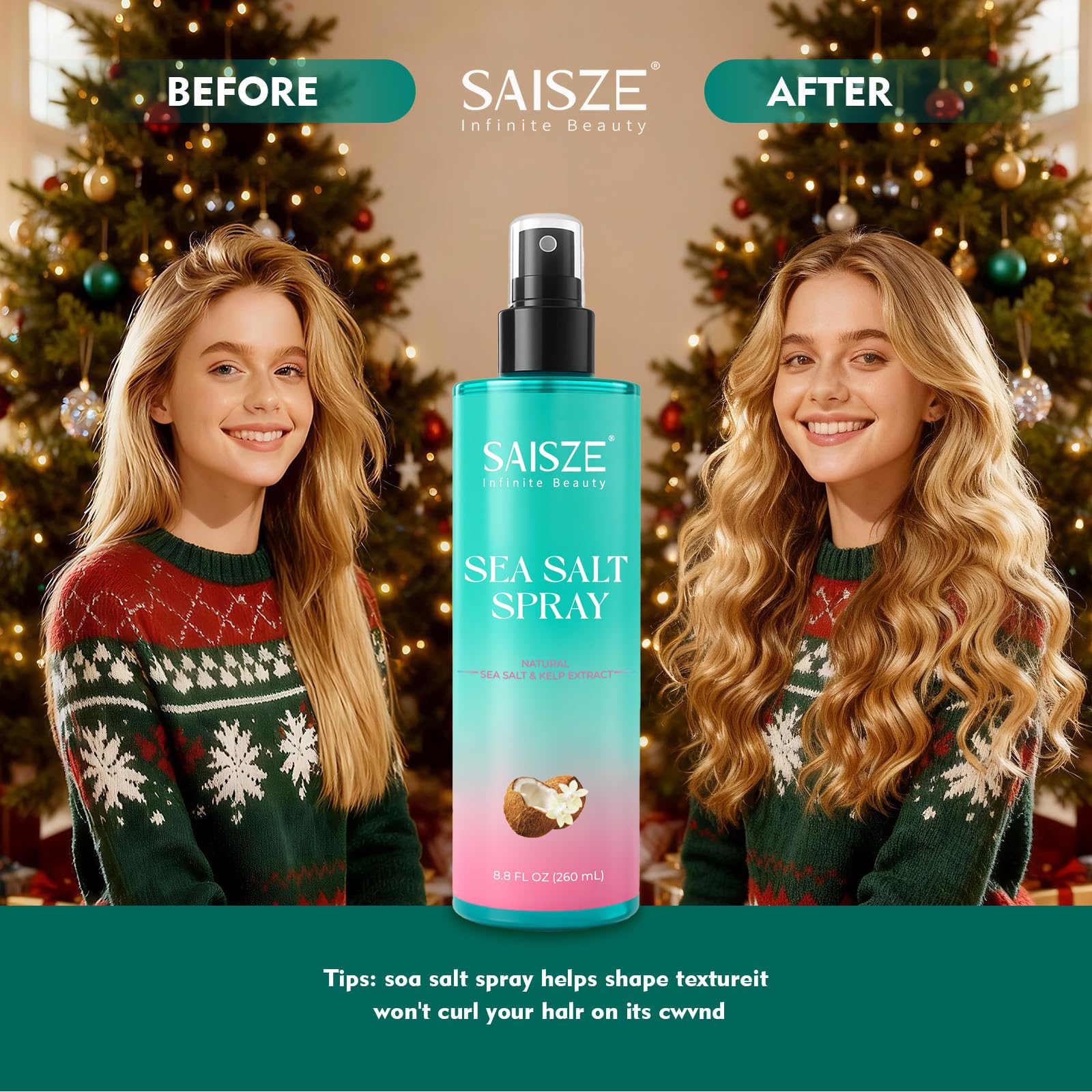 Aroma tropical de coco de SAISZE para perfumar ligeramente el cabello.