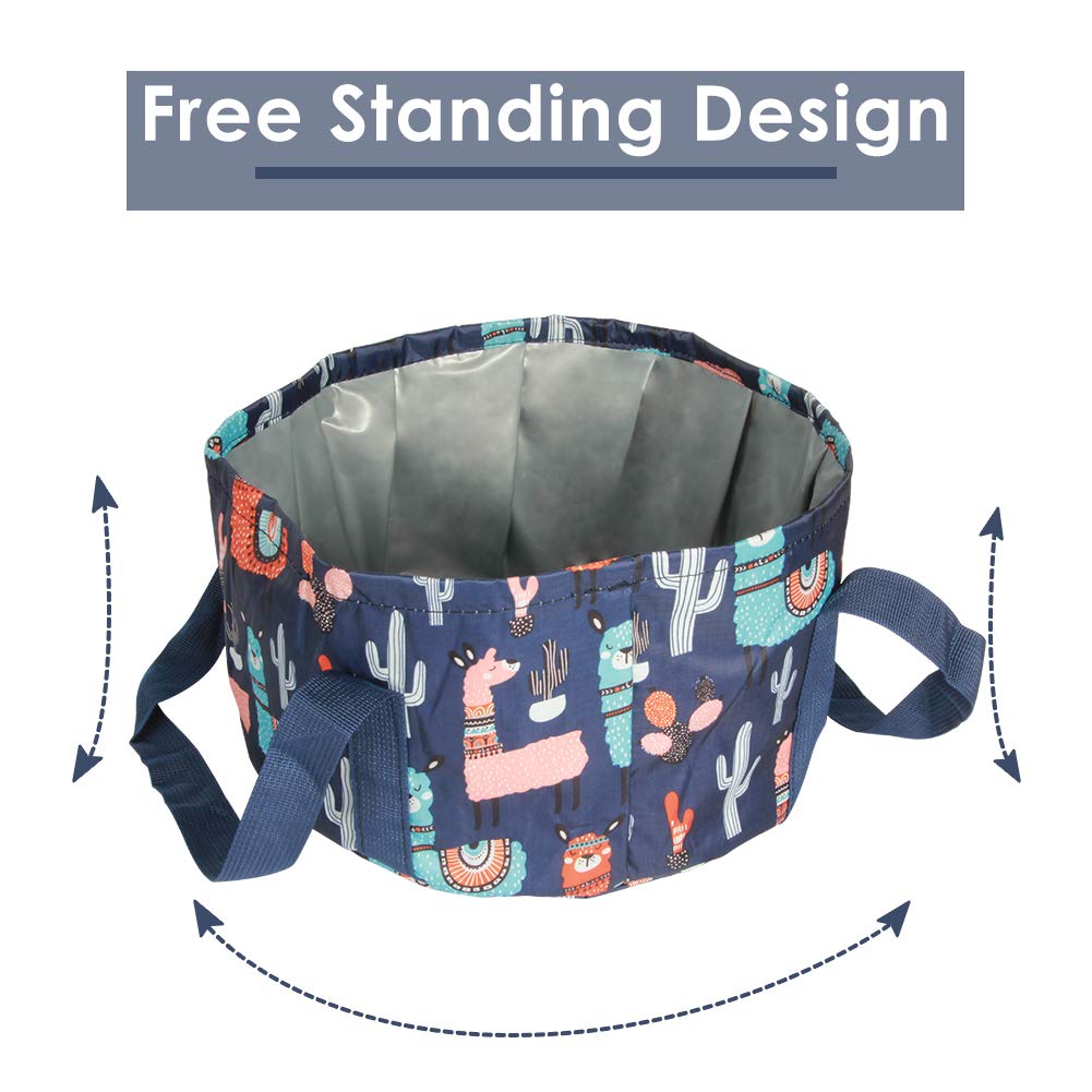 Saiveina tina para campamento y lavado exterior, versátil para usos variados.