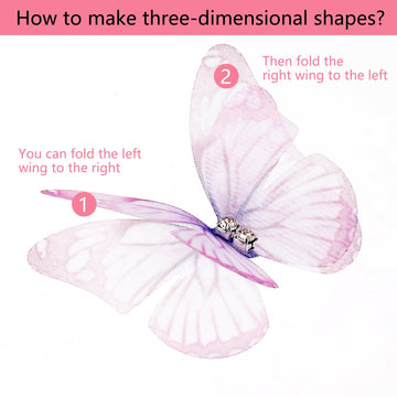 Mariposas 3D para broches y accesorios coloridos Salbsever