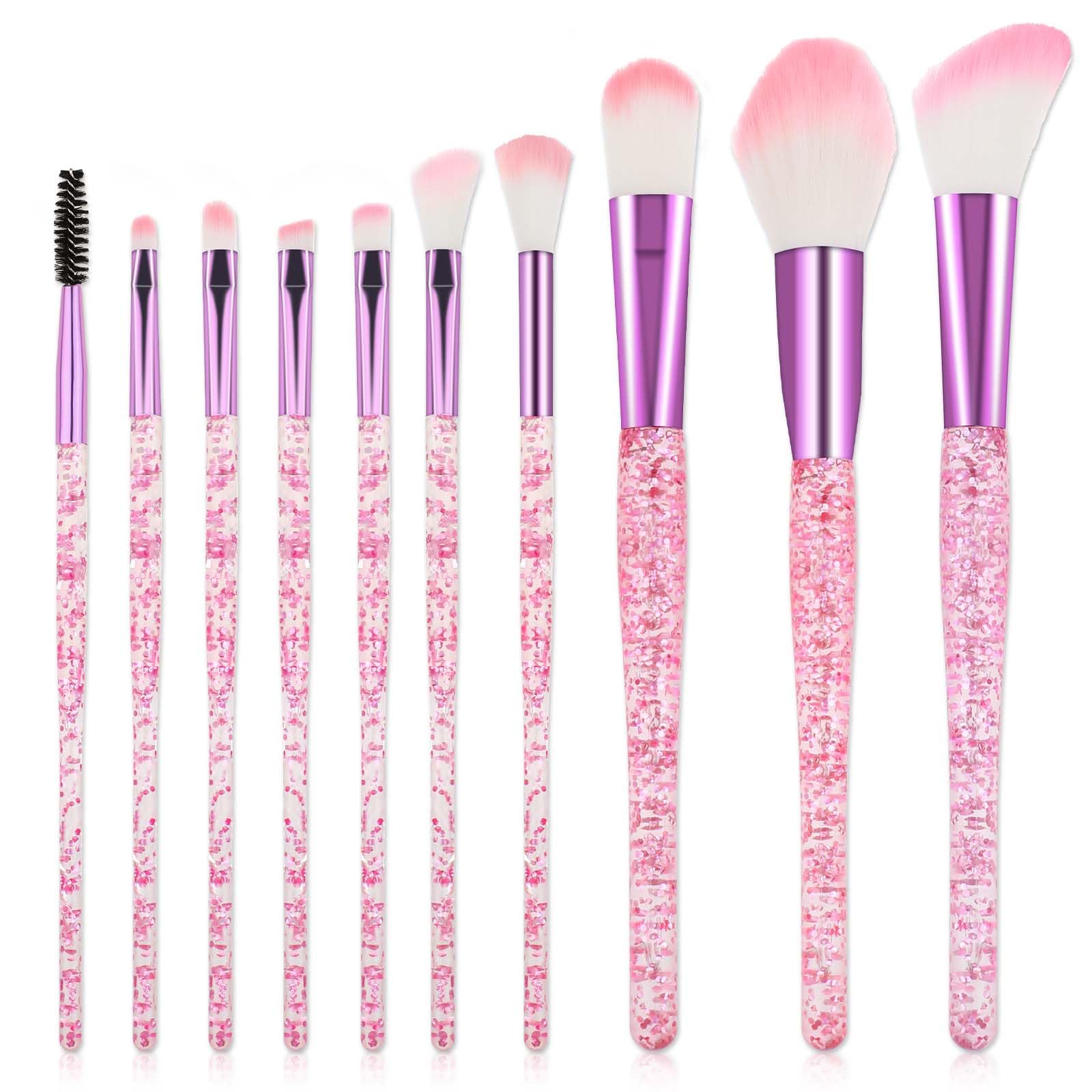 Pinceles Salbsever: conjunto brillante para acabado impecable en maquillaje facial.