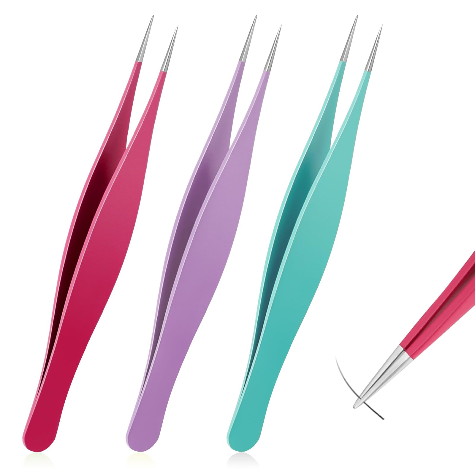 Pinzas salbsever de punta precisa para pelos encarnados.