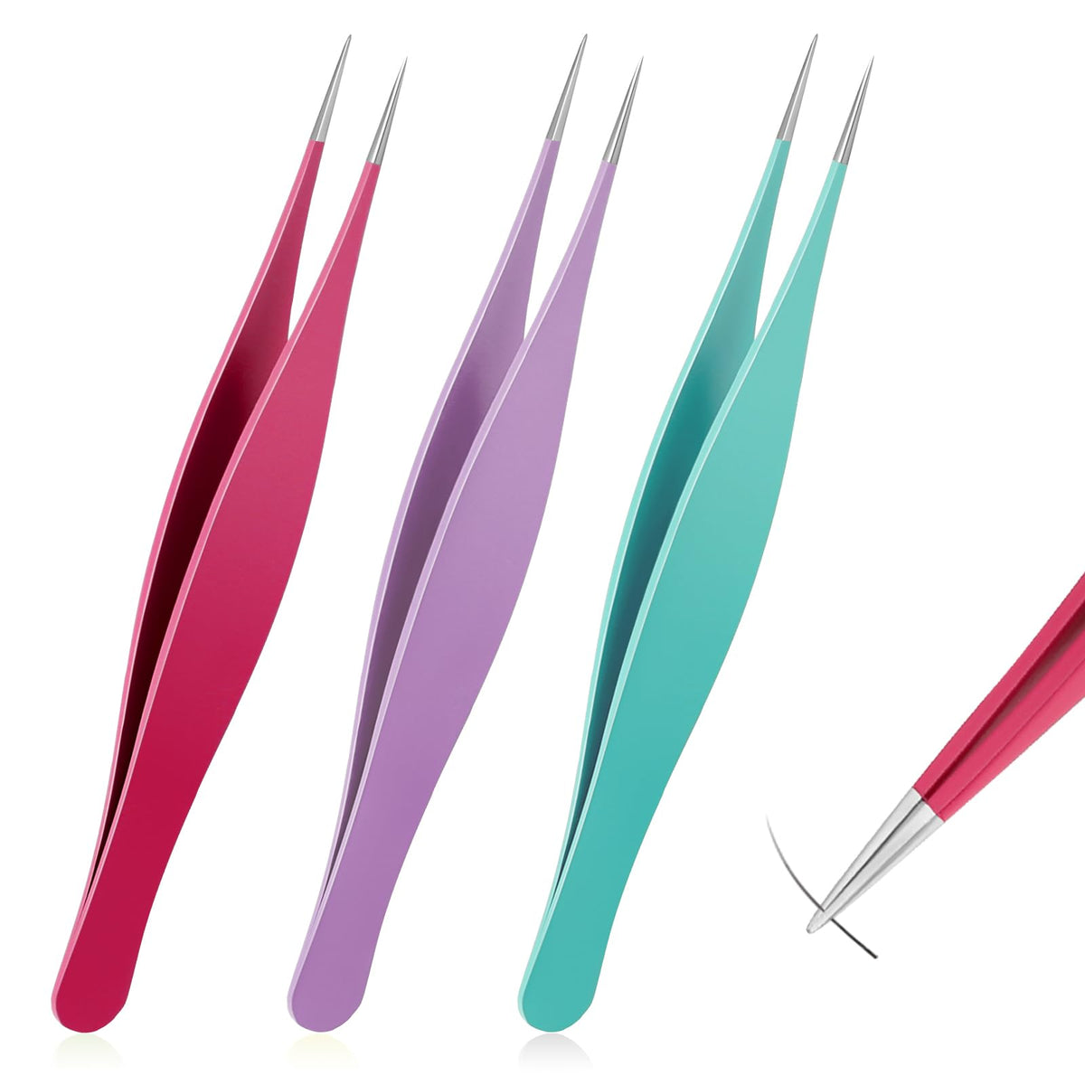 Pinzas salbsever de punta precisa para pelos encarnados.