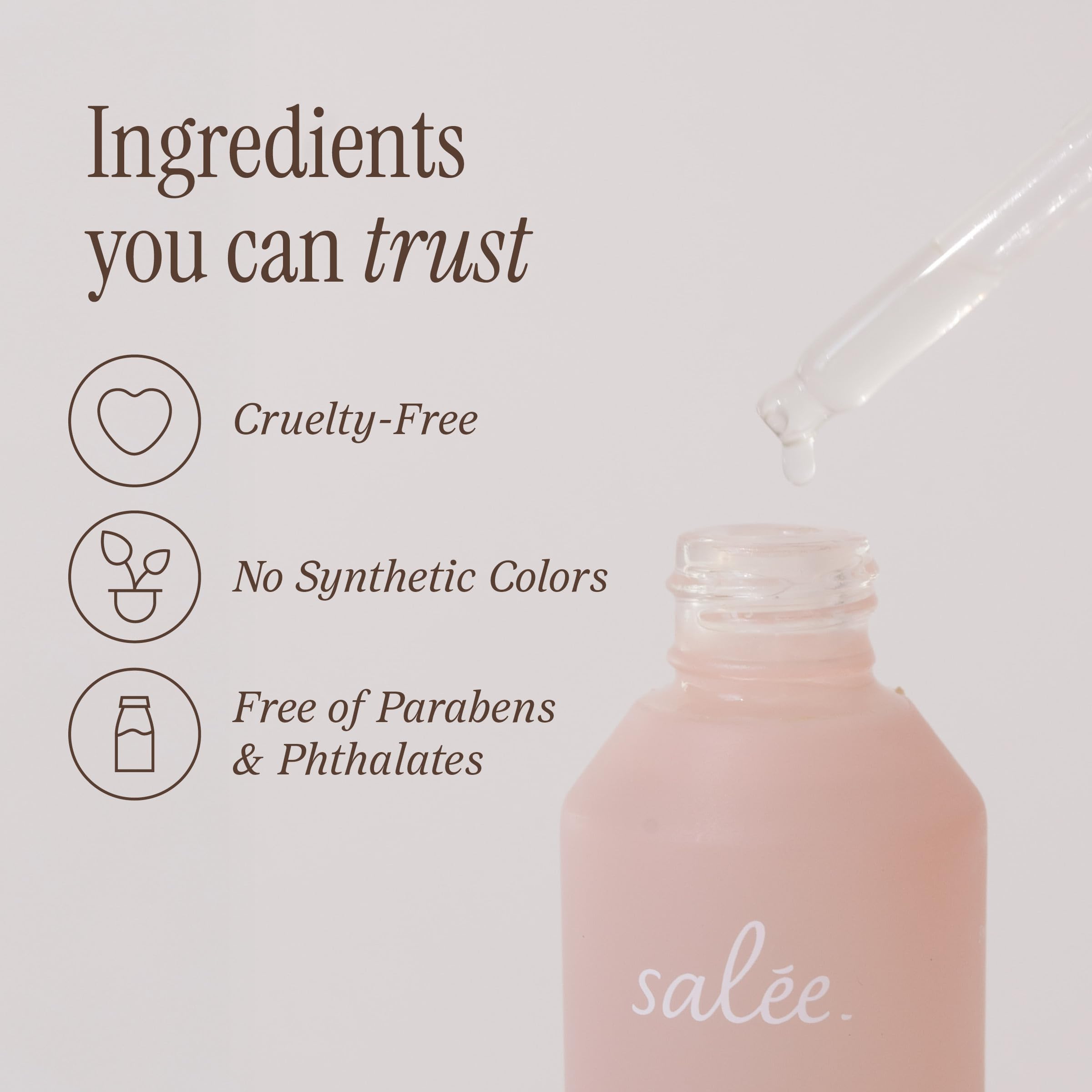 Ritual de aplicación de Salee Serum: experiencia sensorial para el cabello.