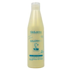 Salerm 21: acondicionador sin enjuague con liposomas B5 y proteína de seda para cabello suave.