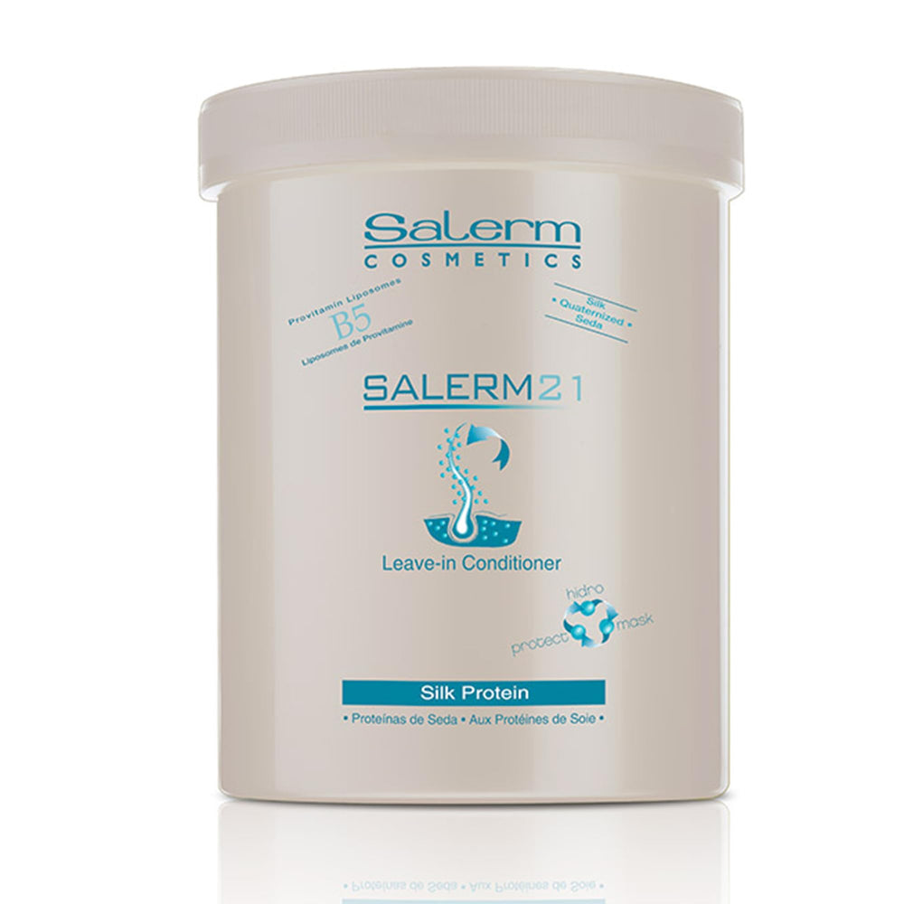SALERM 21 con proteína de seda, botella para uso diario y sin aclarado.