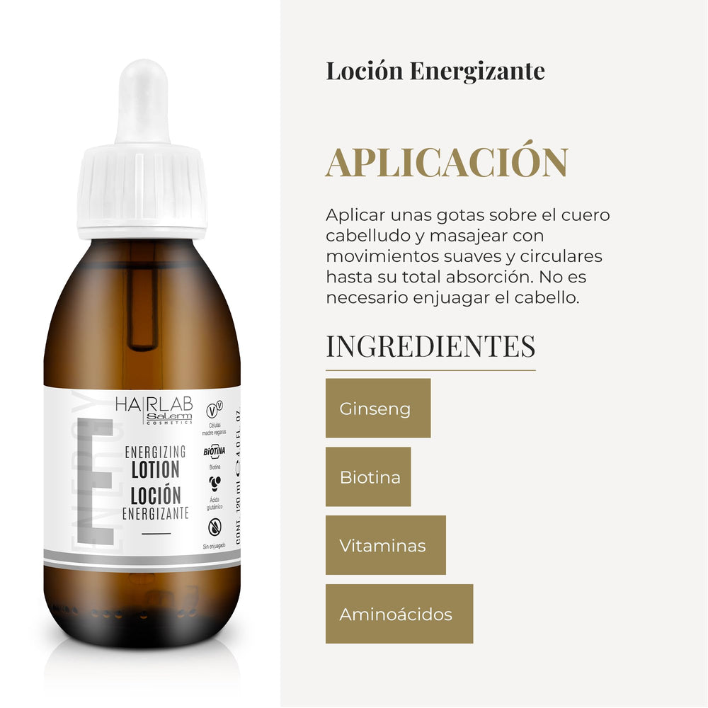 SALERM Hairlab – représentation des cellules souches véganes renforçant la fibre capillaire