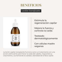 SALERM Hairlab – flacon montrant ginseng et biotine pour l’énergie de croissance