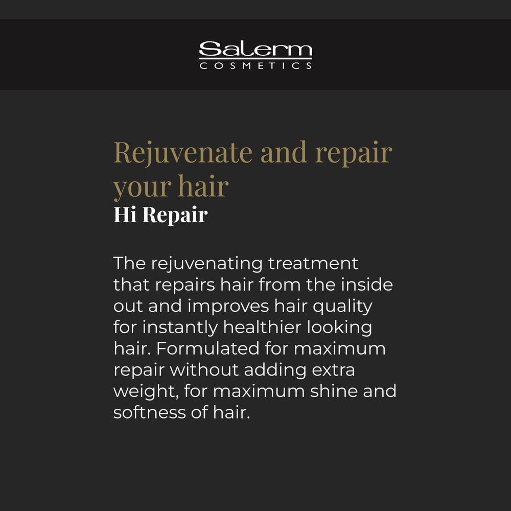 SALERM Hi Repair Masque: rinçage facile, cheveux plus soyeux.