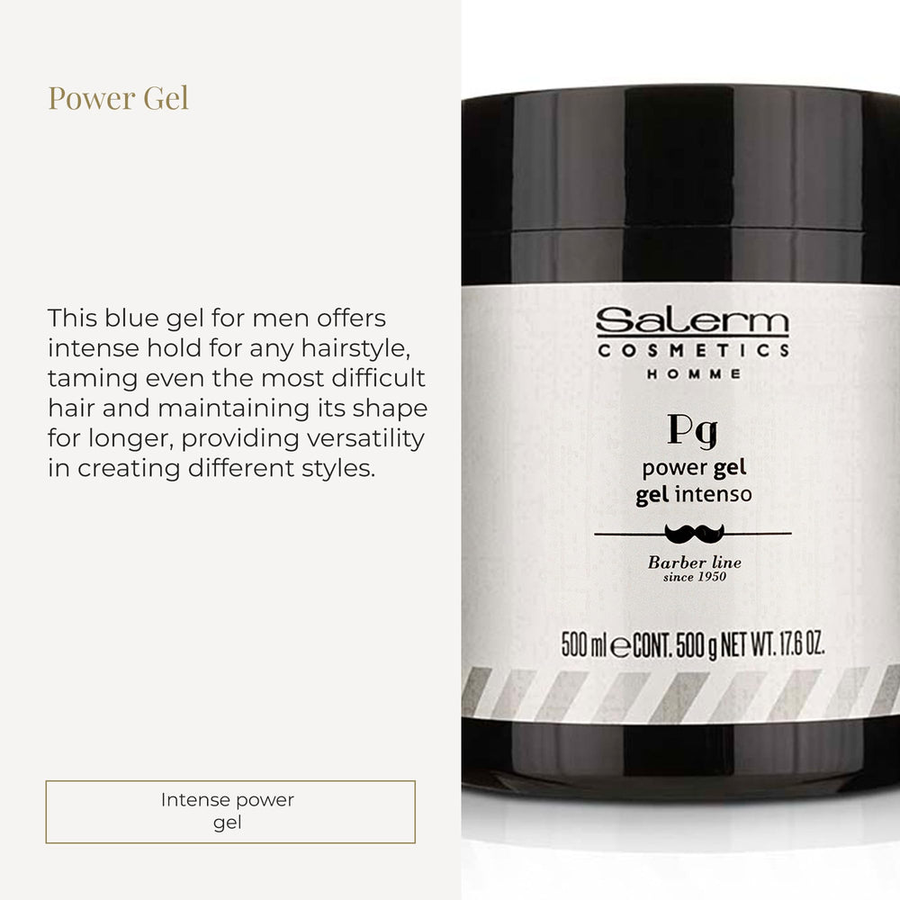 SALERM Power Gel azul para texturizar y brillo natural.
