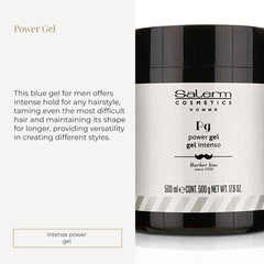 SALERM Power Gel azul para texturizar y brillo natural.