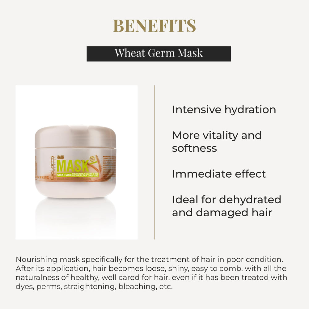 SALERM mascarilla nutritiva, aplicación en cabellos: desenreda y facilita el peinado.