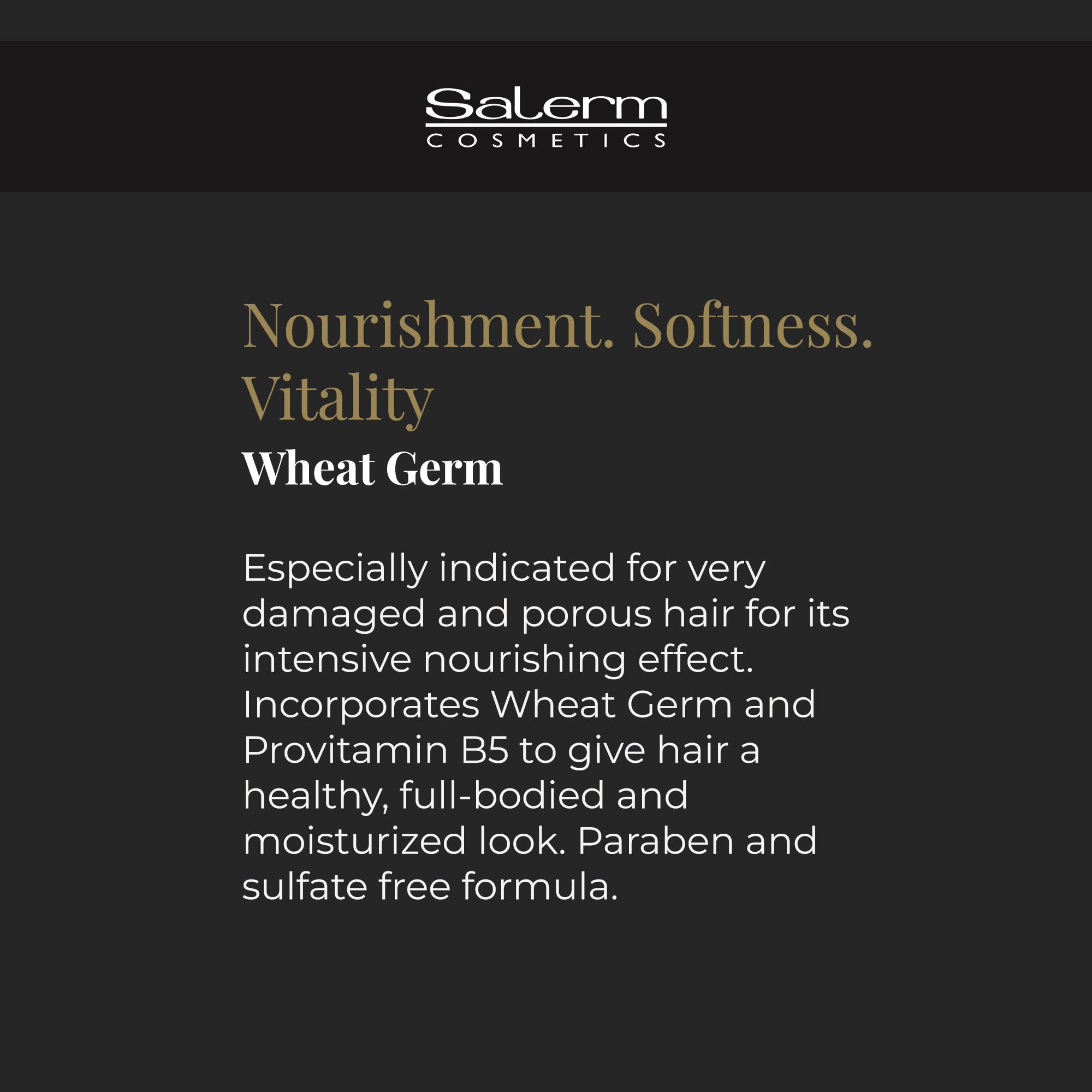 SALERM mascarilla nutritiva, ingredientes clave: germen de trigo y vitamina E.