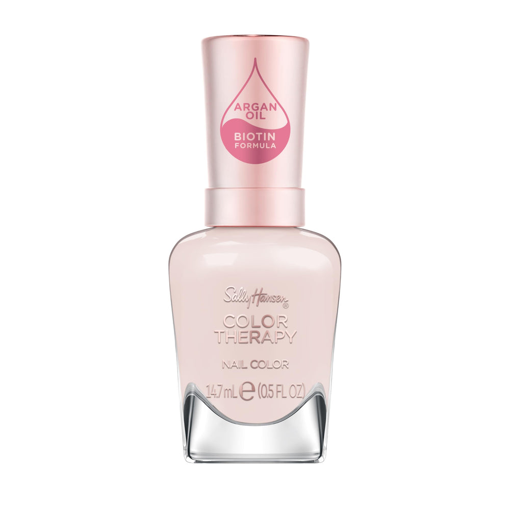 Sally Hansen Color Therapy esmalte con cepillo para aplicación suave y uñas más resistentes.