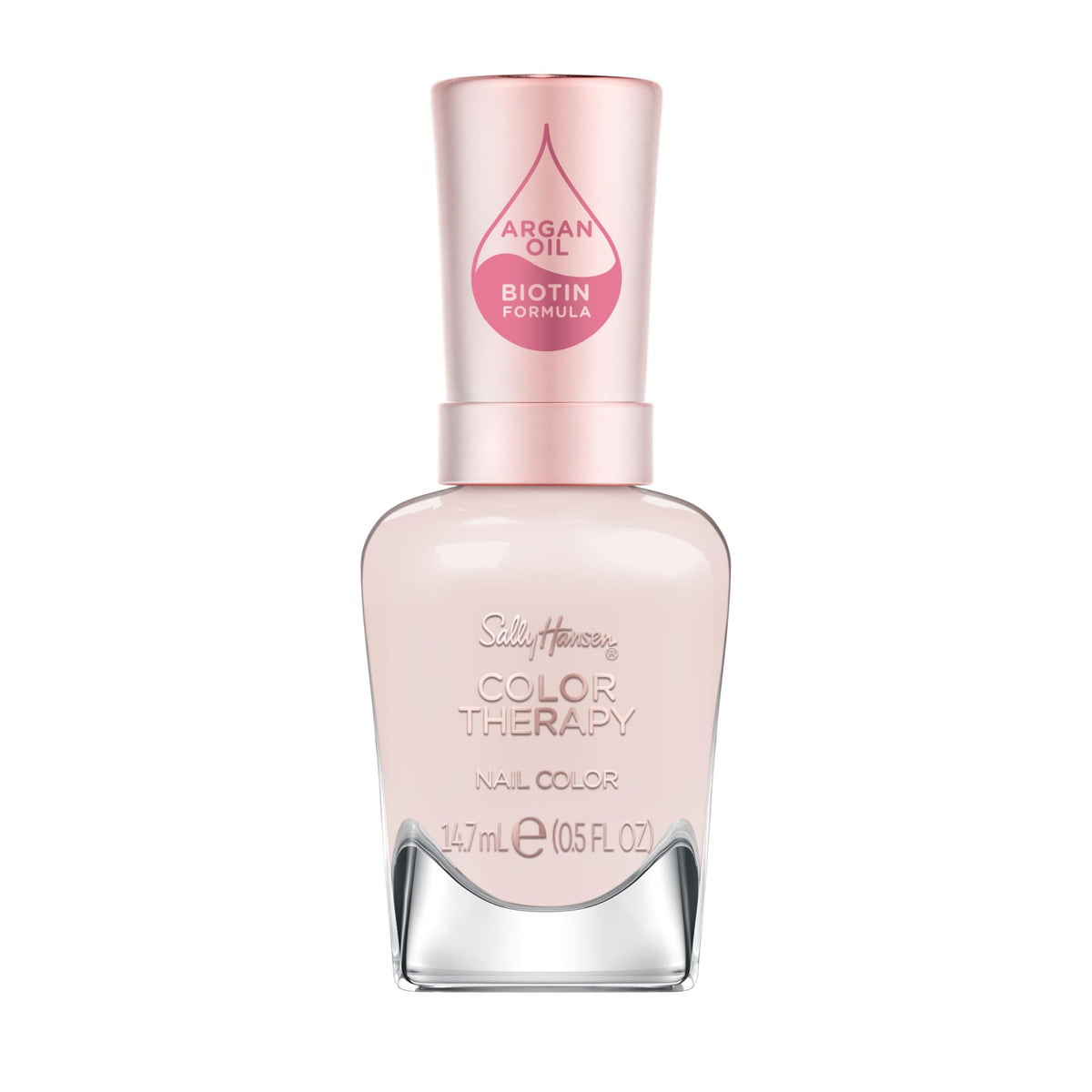 Sally Hansen Color Therapy esmalte con cepillo para aplicación suave y uñas más resistentes.