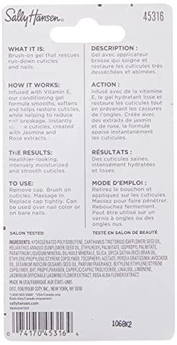 Sally Hansen, ingredientes jazmín y rosa para nutrir cutículas.
