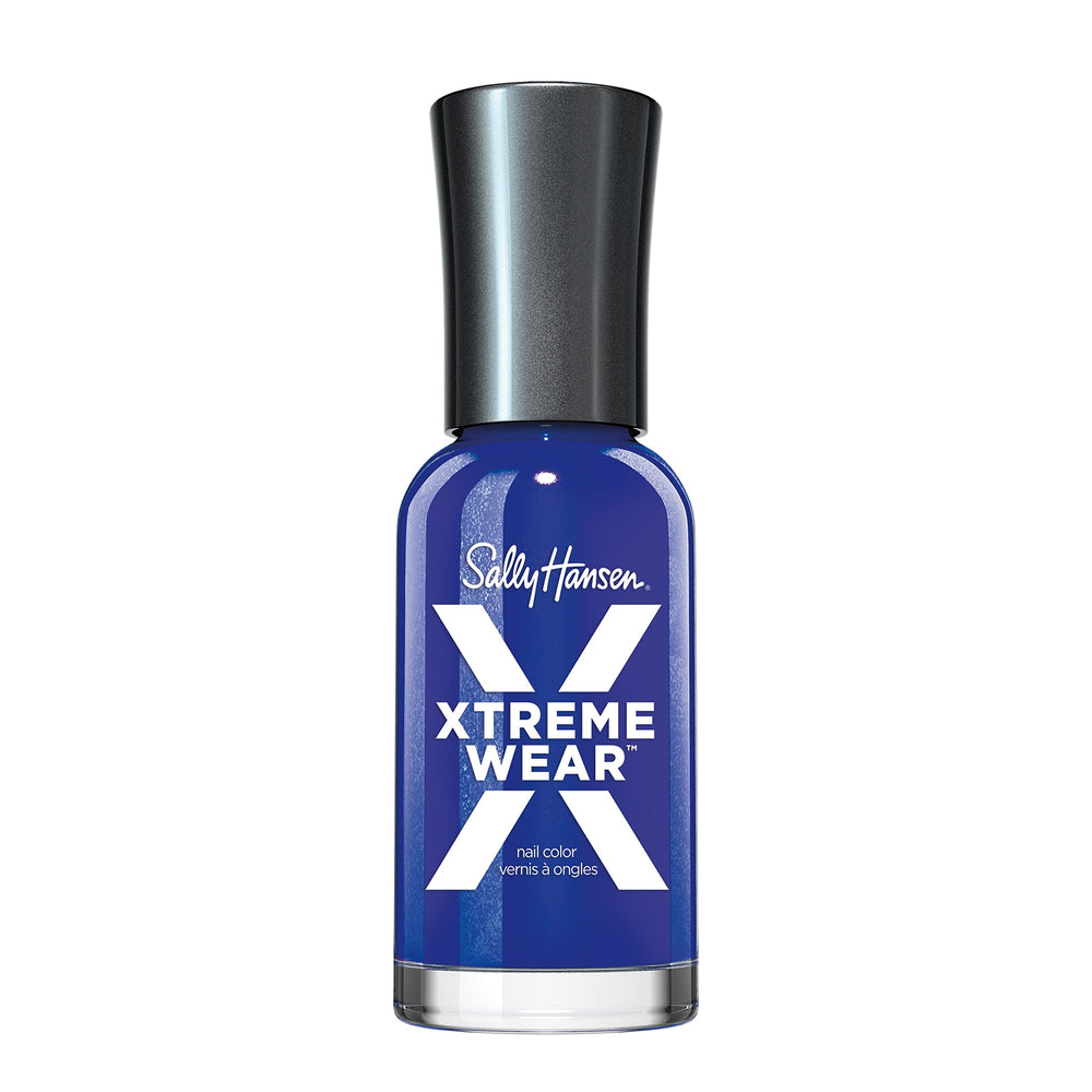 Sally Hansen Esmalte Azul Pacífico: frasco con color intenso para manicura duradera.