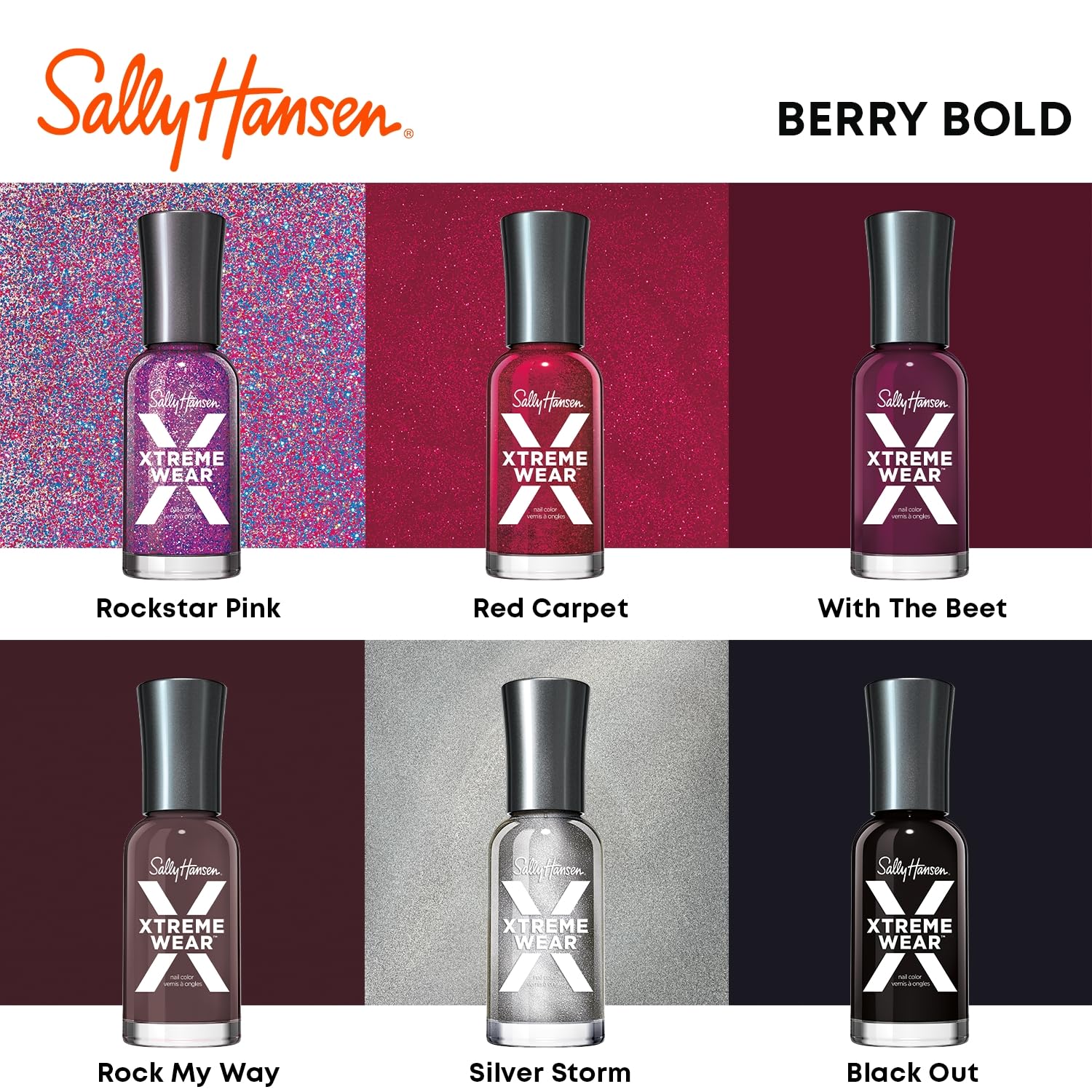 Sally Hansen frasco de 11ml para retoques rápidos.