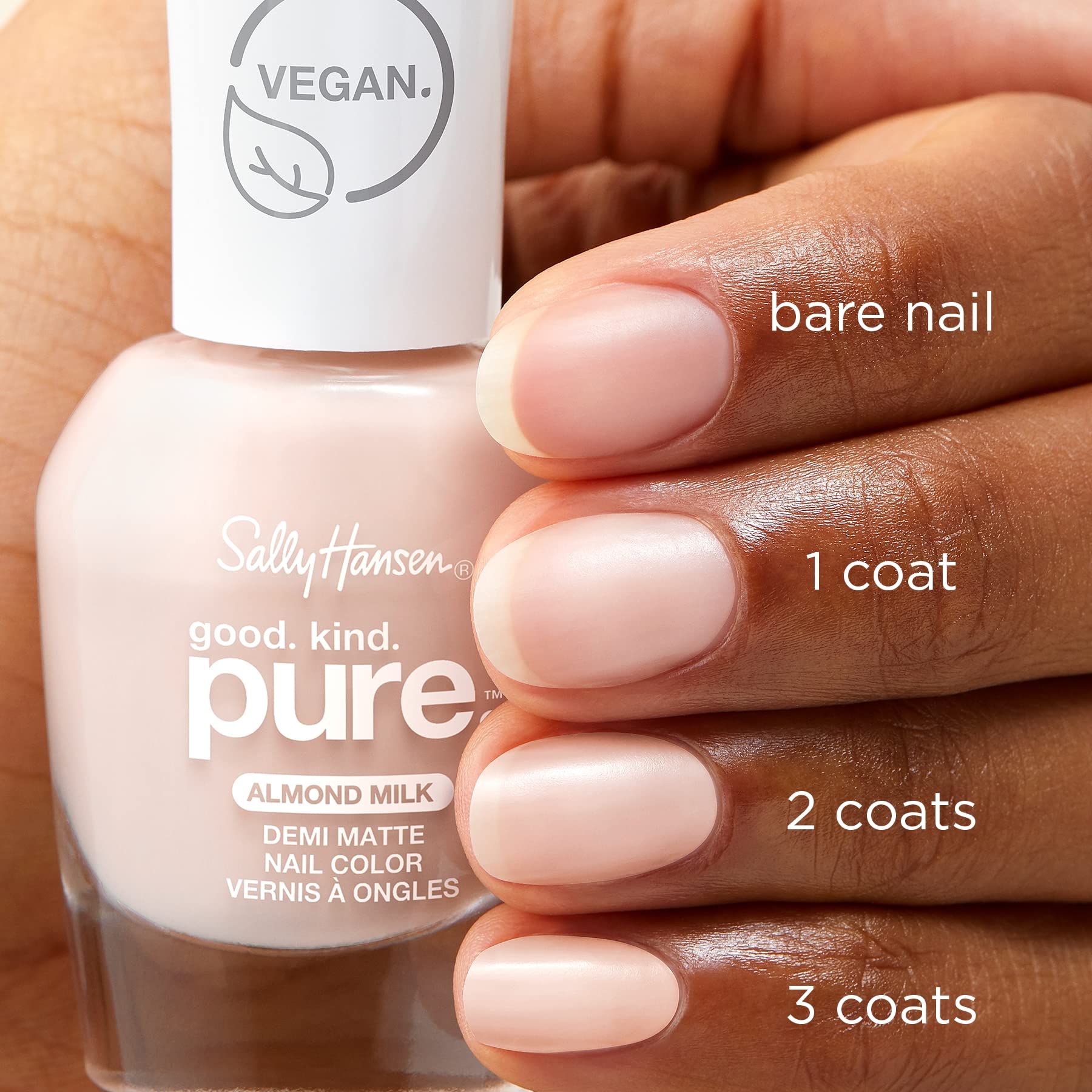 Esmalte con acabado semímate de Sally Hansen Good. Kind. Pure.