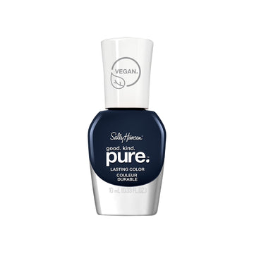 Botella de Sally Hansen Good. Kind. Pure con 365 Blueberry Tart para un azul intenso.
