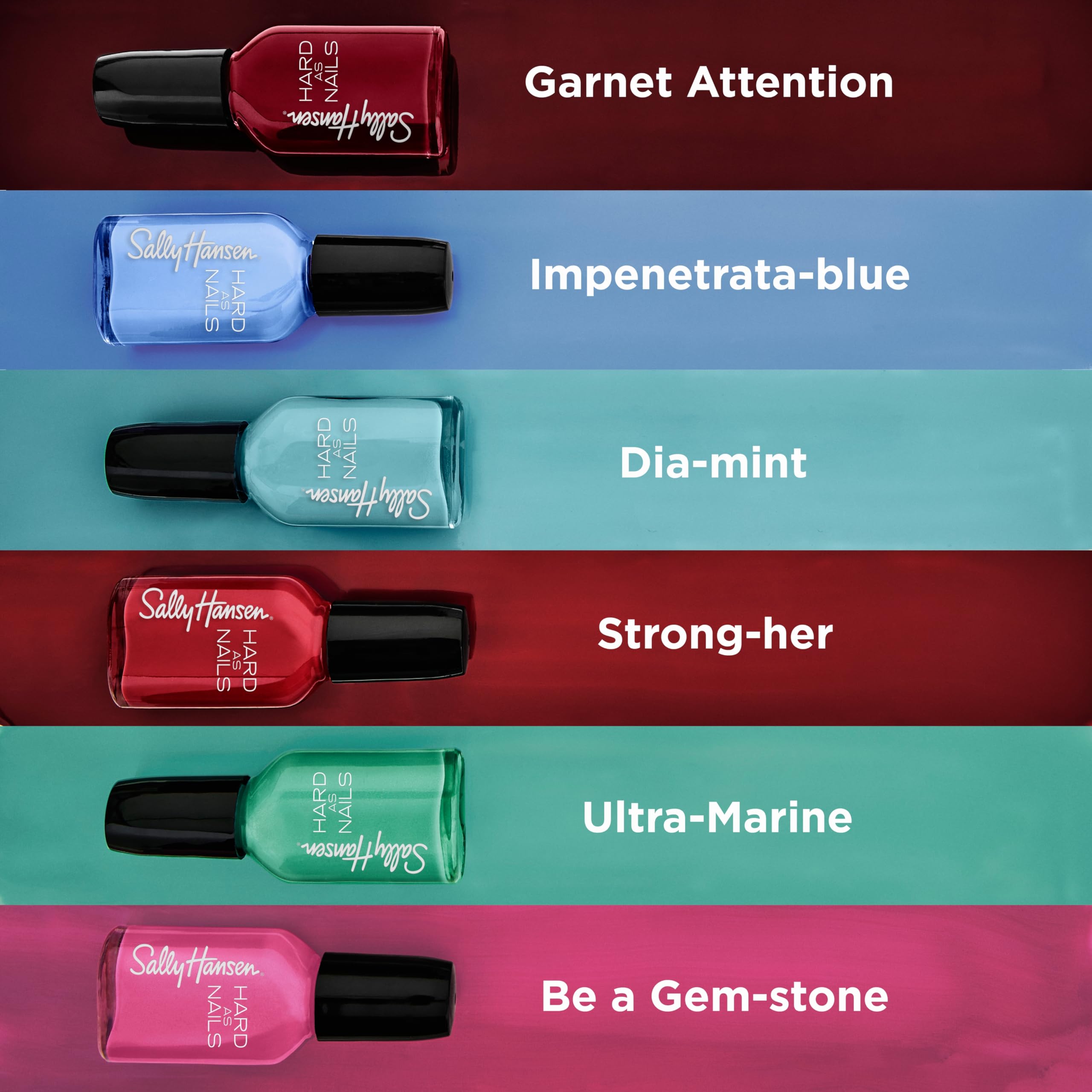 Sally Hansen Hard as Nails Color No Hard Feelings: aplicación suave y uniforme en cada capa.