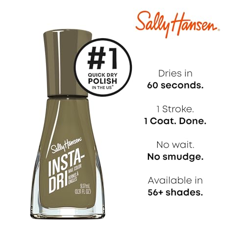 Sally Hansen Insta-Dri, base y capa integradas para acabado liso.