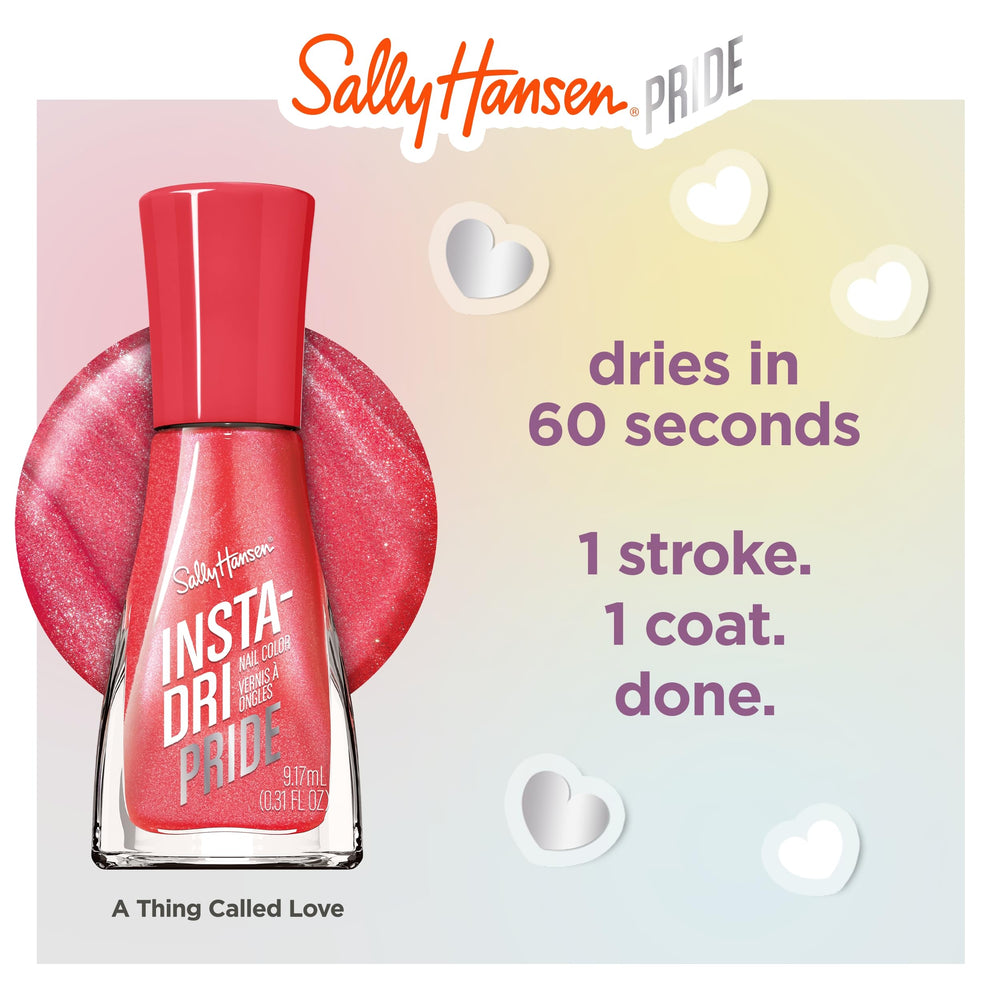 Sally Hansen Insta-Dri Pride ofrece pintura de uña rápida para días sin retoques