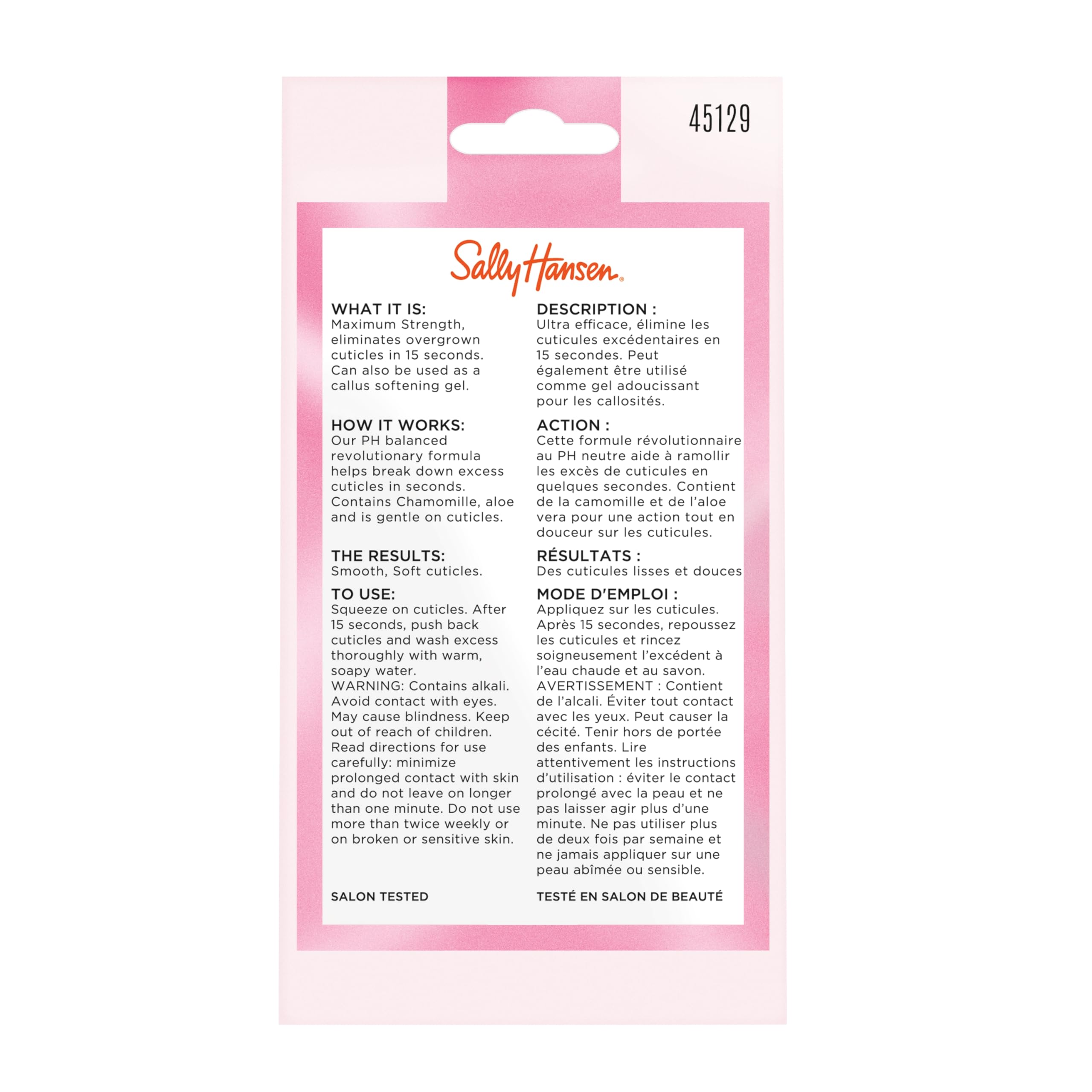 Resultado cómodo para uñas limpias tras una sesión rápida con Sally Hansen