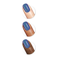 Indigo profundo con acabado brillante usando Miracle Gel