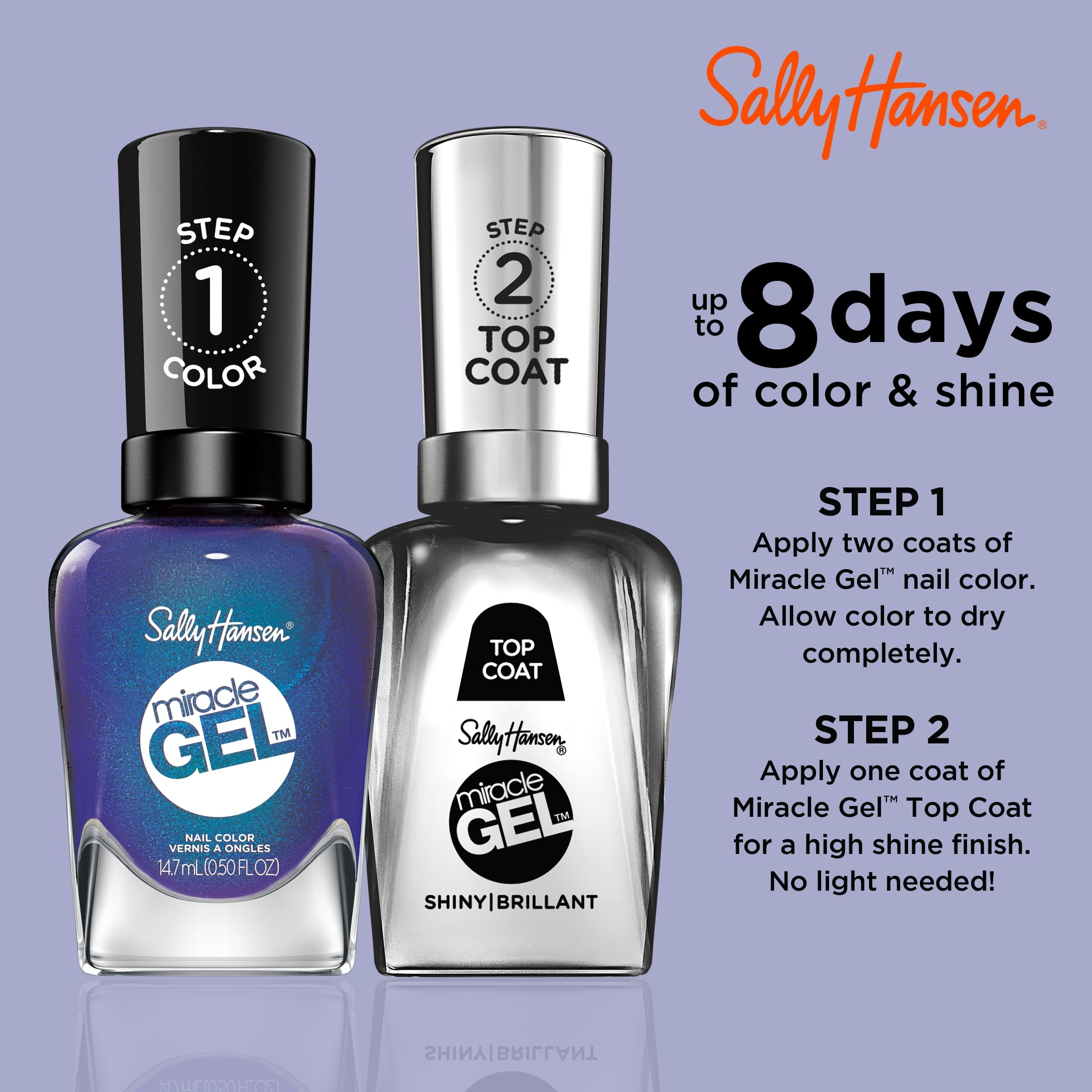 Tono Indigo de Miracle Gel para uñas destacadas
