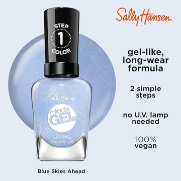 Sally Hansen Miracle Gel aplicación de dos pasos para color y brillo