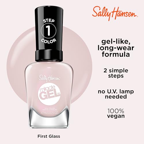 Sally Hansen Miracle Gel, segunda capa para un brillo duradero.
